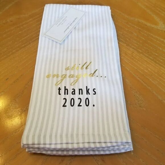 Still engaged thanks 2020 2 pack kitchen towels - Picture 1 of 1